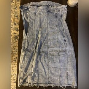 Princess Polly Houser Mini Denim Dress